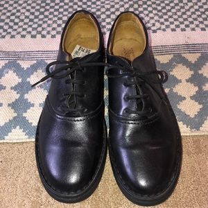 90s Black Oxford Shoes